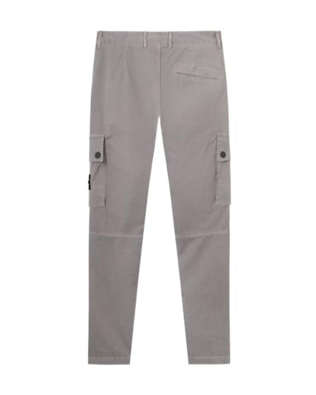 Stone Island Gray Tapered Cargo Pants for men