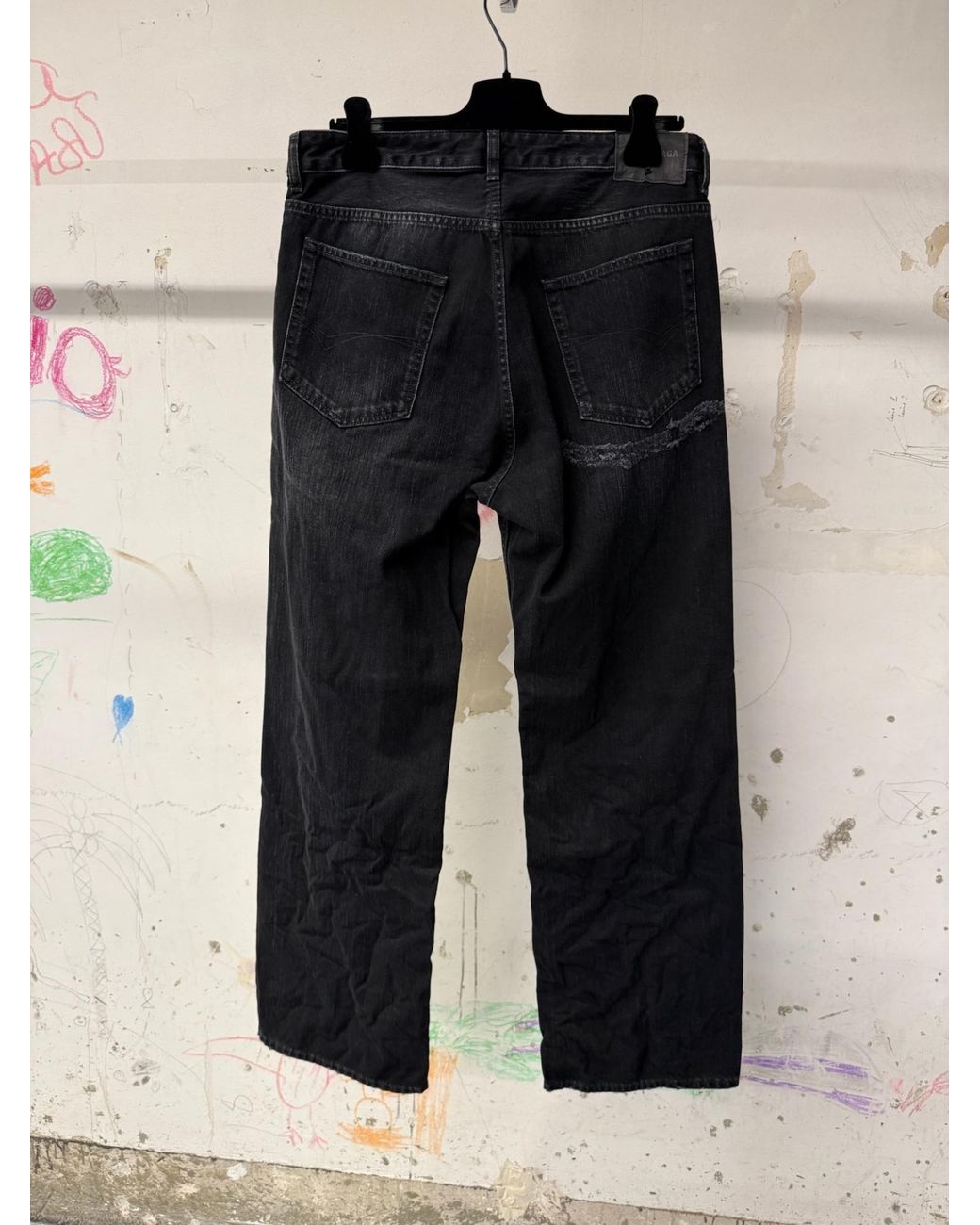 Balenciaga Blue Straight-Leg Jeans for men