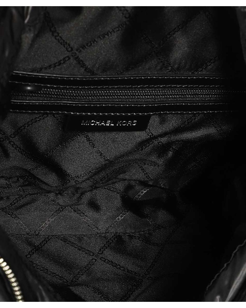 Michael Kors Black Michael Quilted Zipped Shoulder Bag