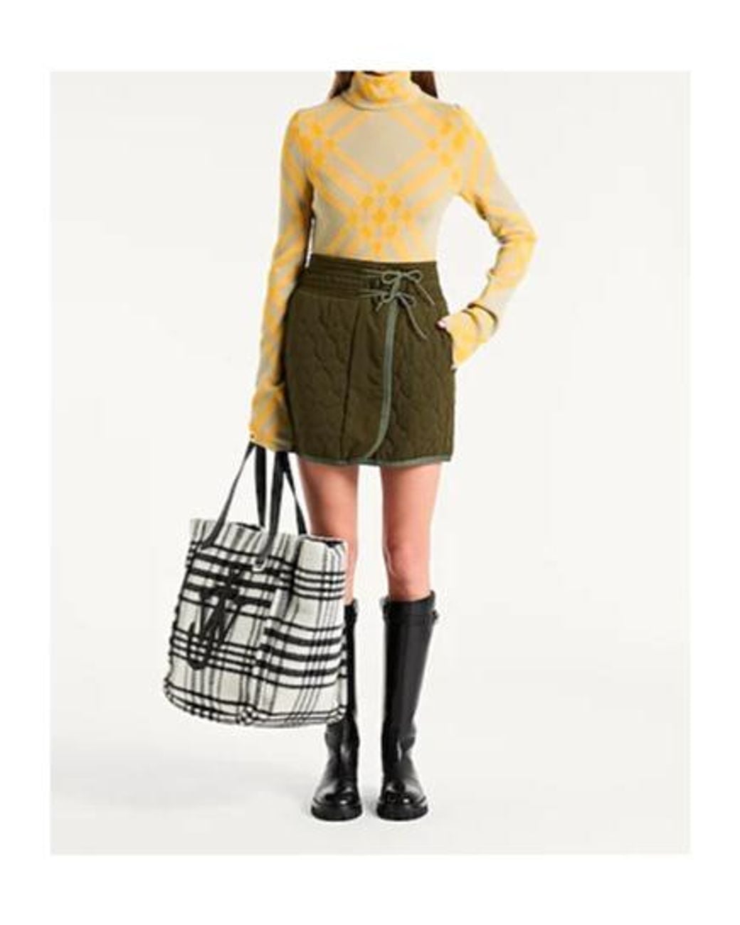 Burberry Yellow Turtleneck Sweater
