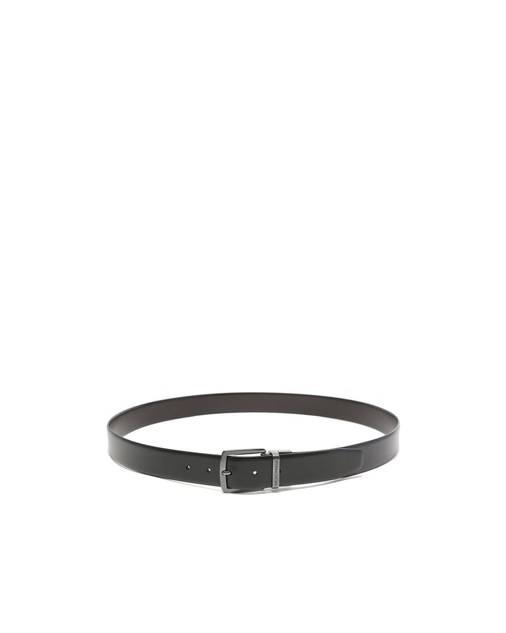 Emporio Armani Multicolor Logo Engraved Buckle Belt for men