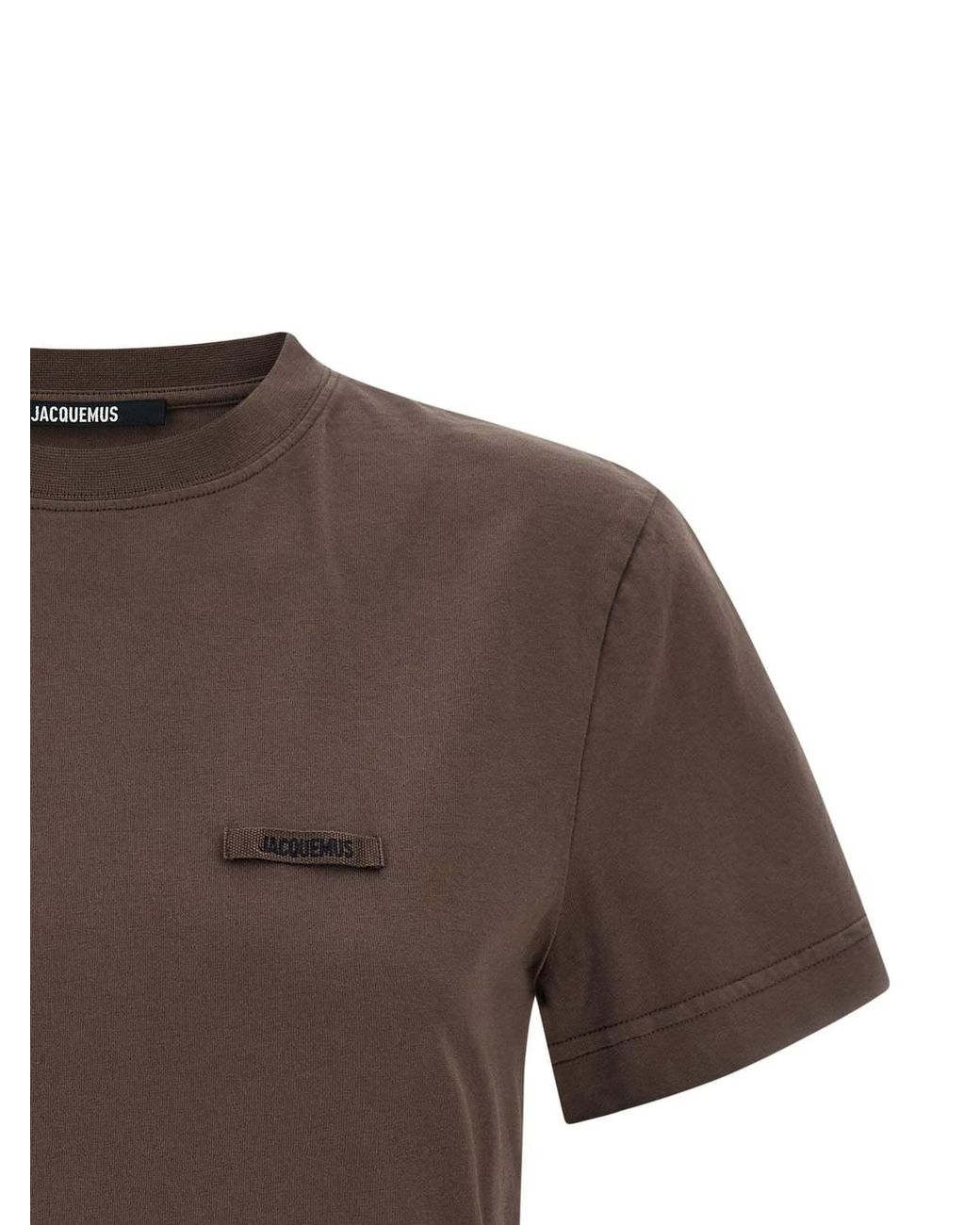 Jacquemus Brown "Gros Grain" Short-Sleeved T-Shirt