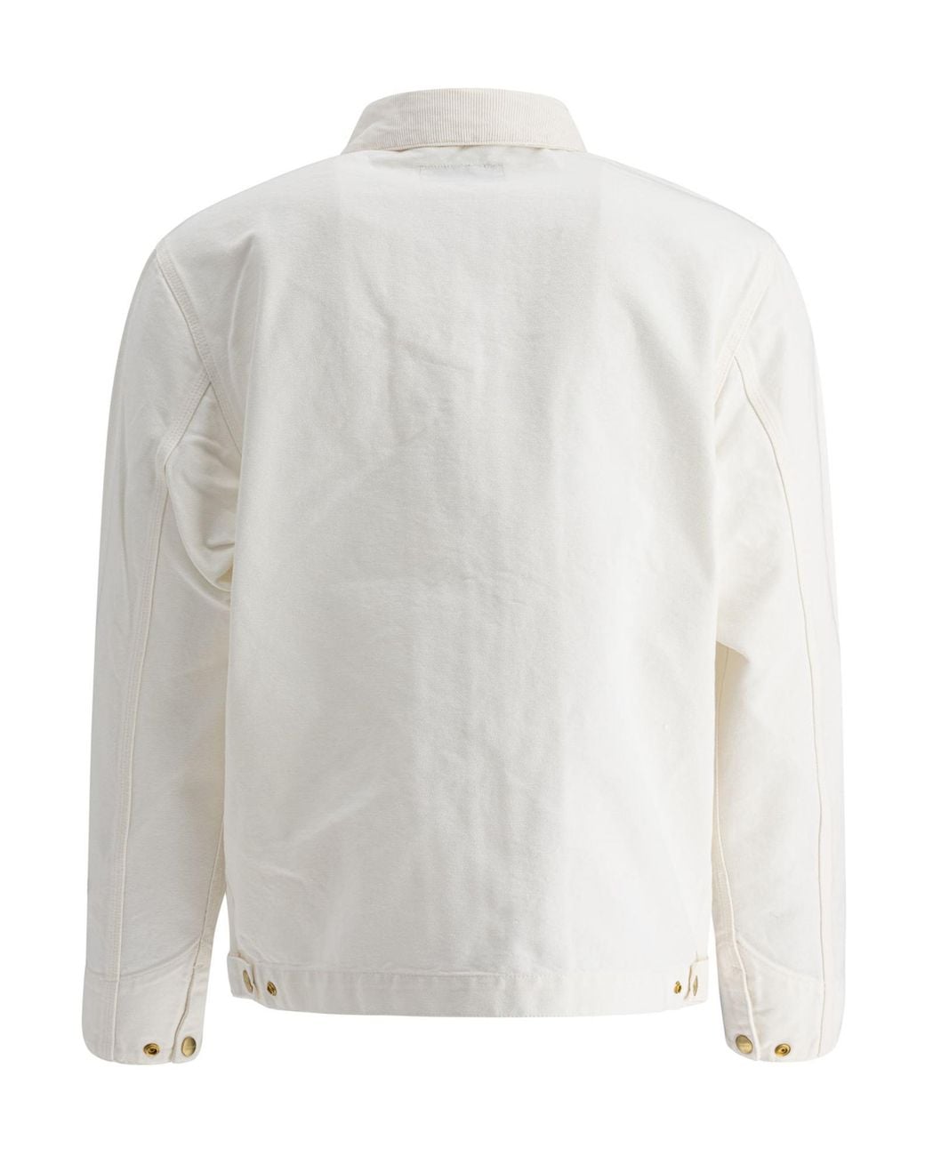 Carhartt White Zip-Up Logo Patch Jacket for men