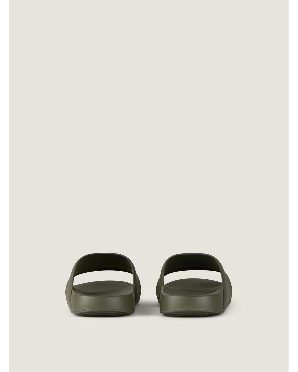 Givenchy Green Paris Label Flat Slides for men