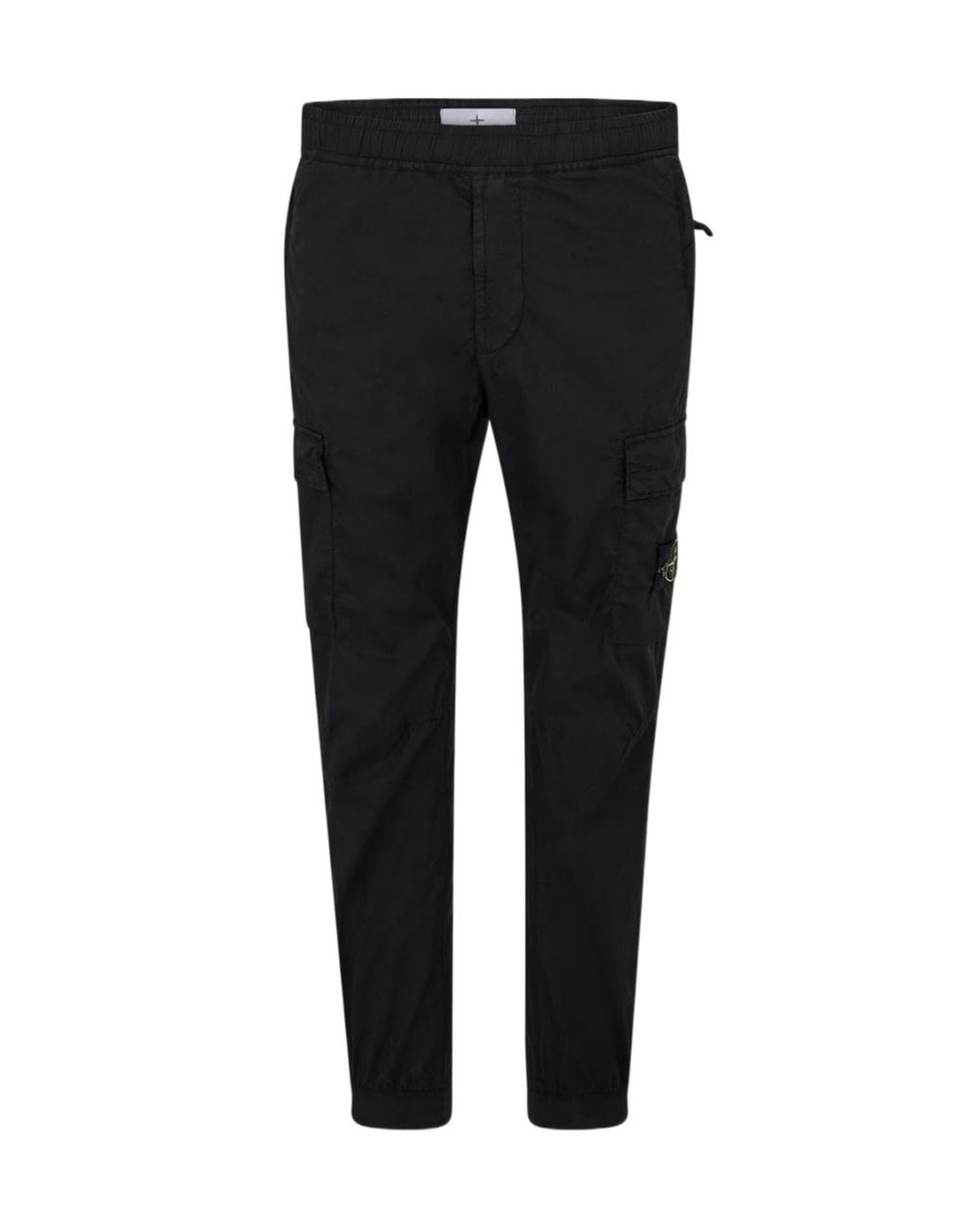 Stone Island Black Tela Cargo Trousers for men