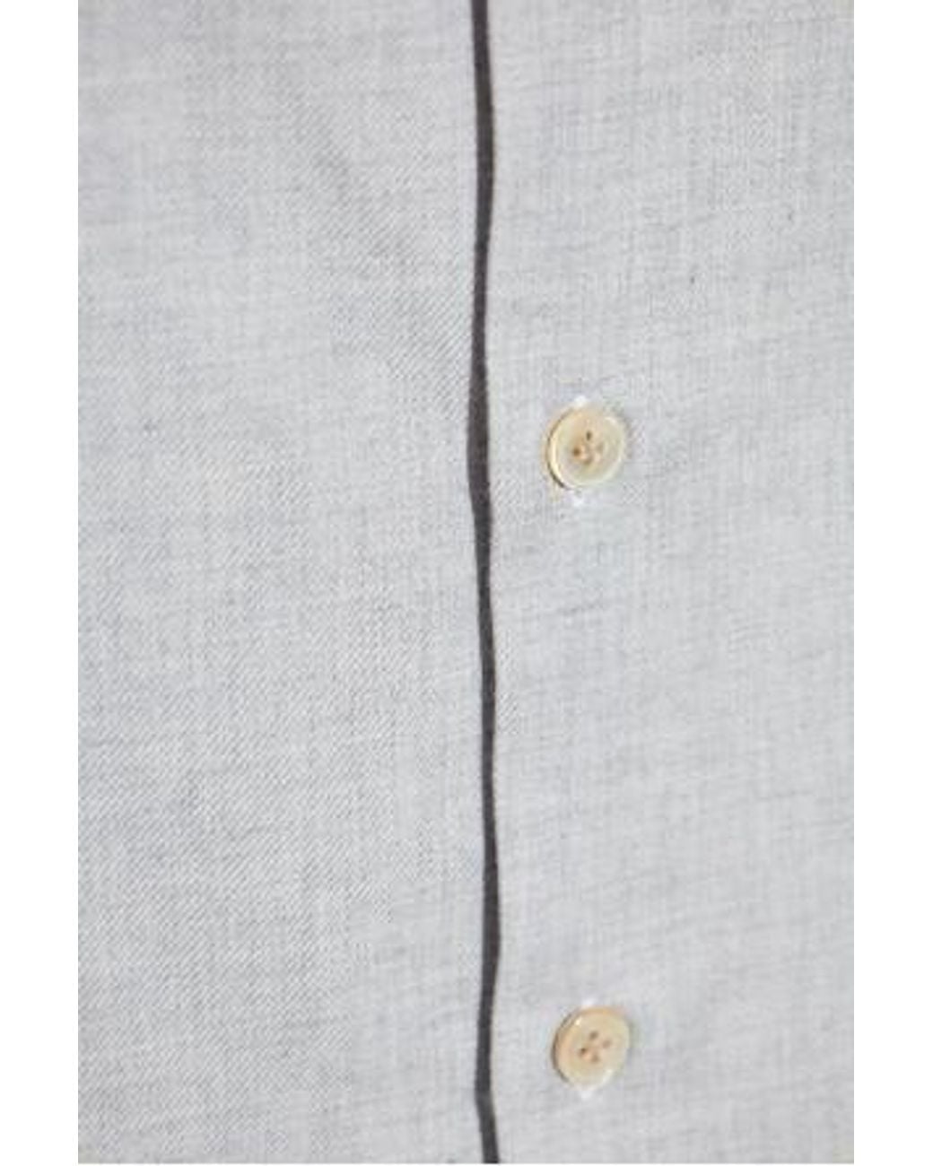 Eleventy White Classic Button-Down Shirt for men