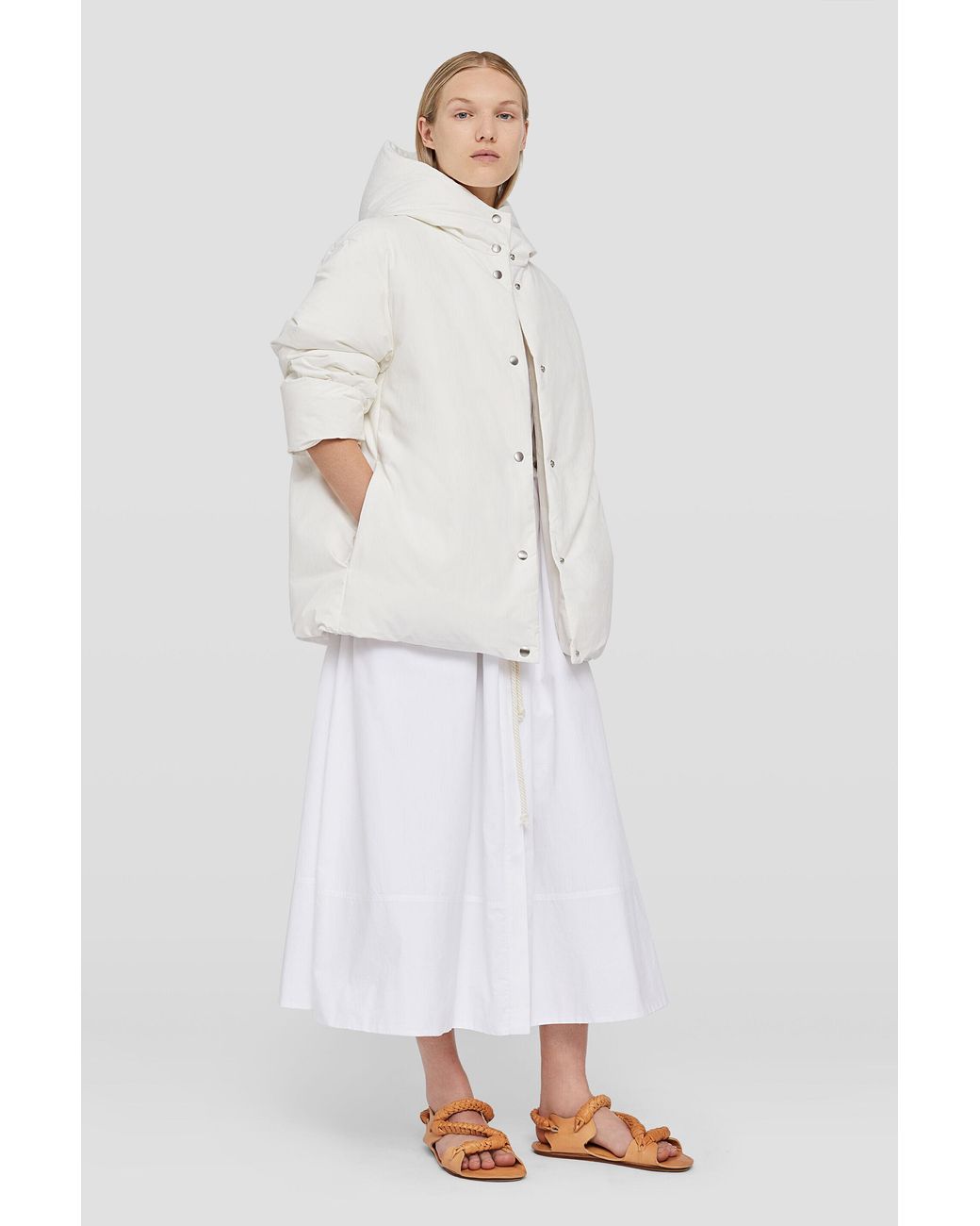 Jil Sander White Down Jacket