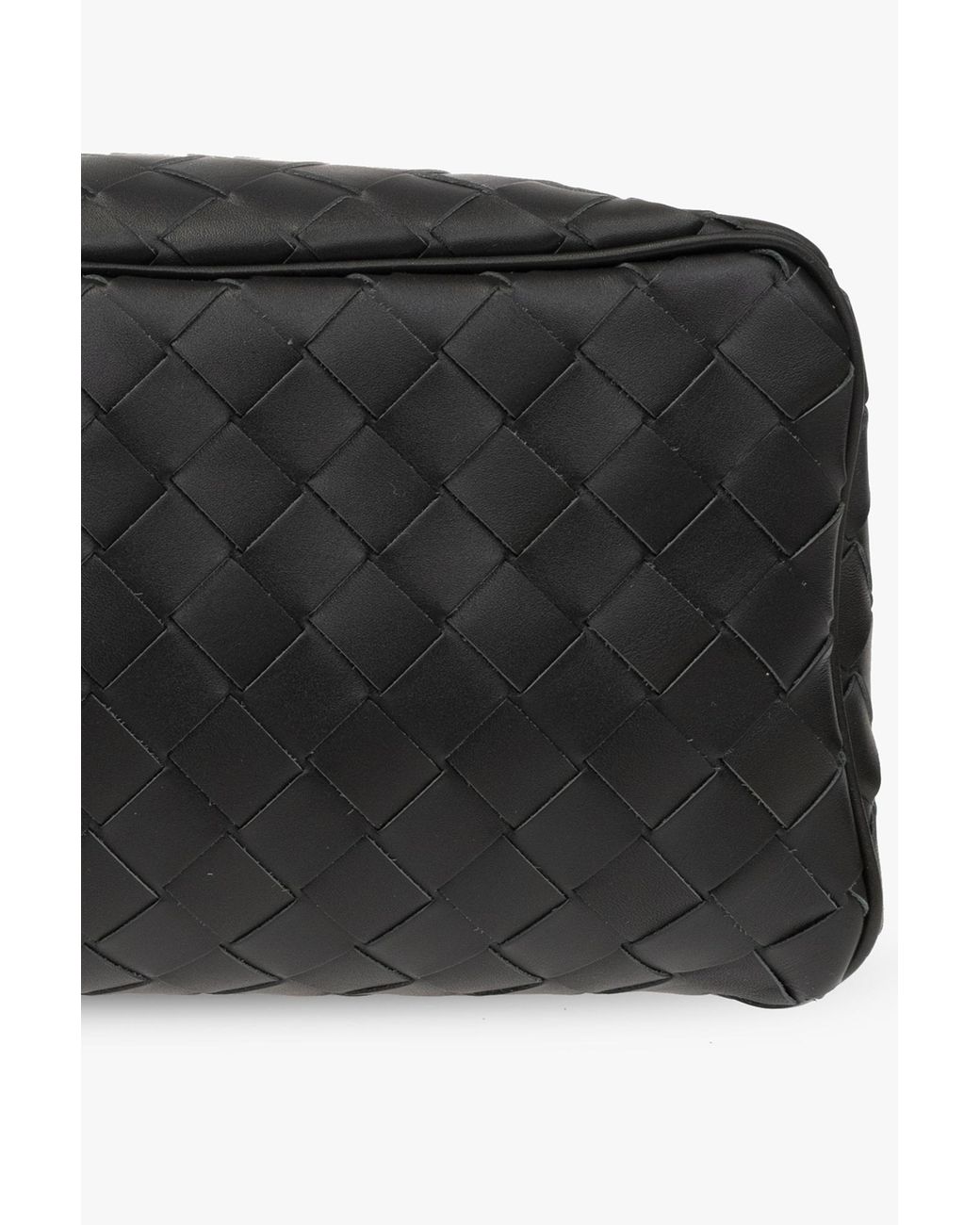 Bottega Veneta Black Intrecciato Travel Pouch for men