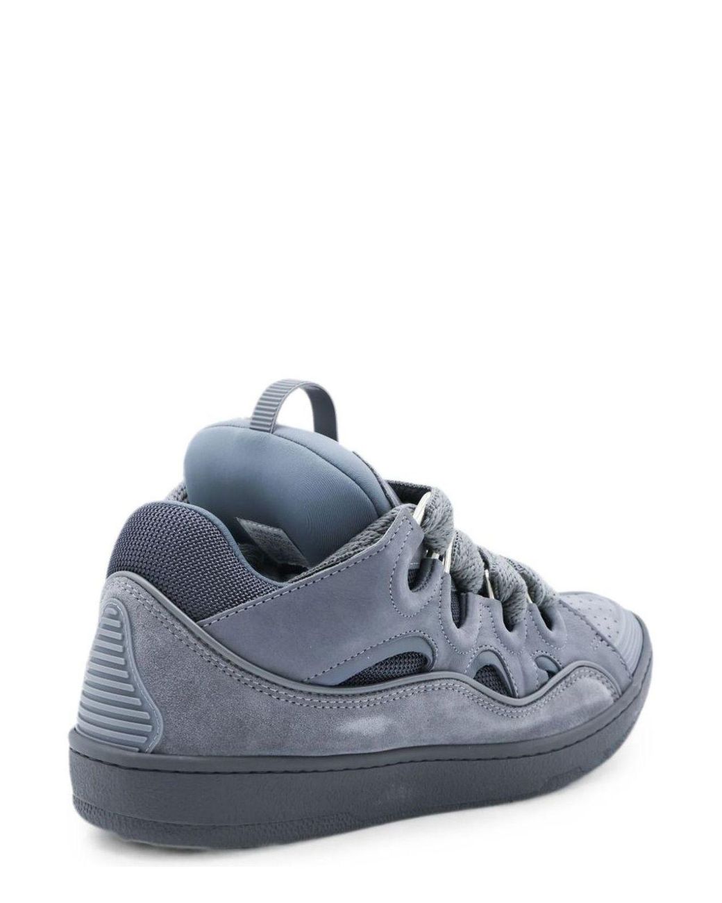 Lanvin Blue Wavy-Lace Low-Top Sneakers for men