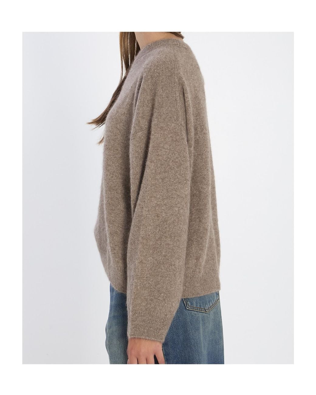 Loulou de Saison Gray Tristan Ribbed Sweater