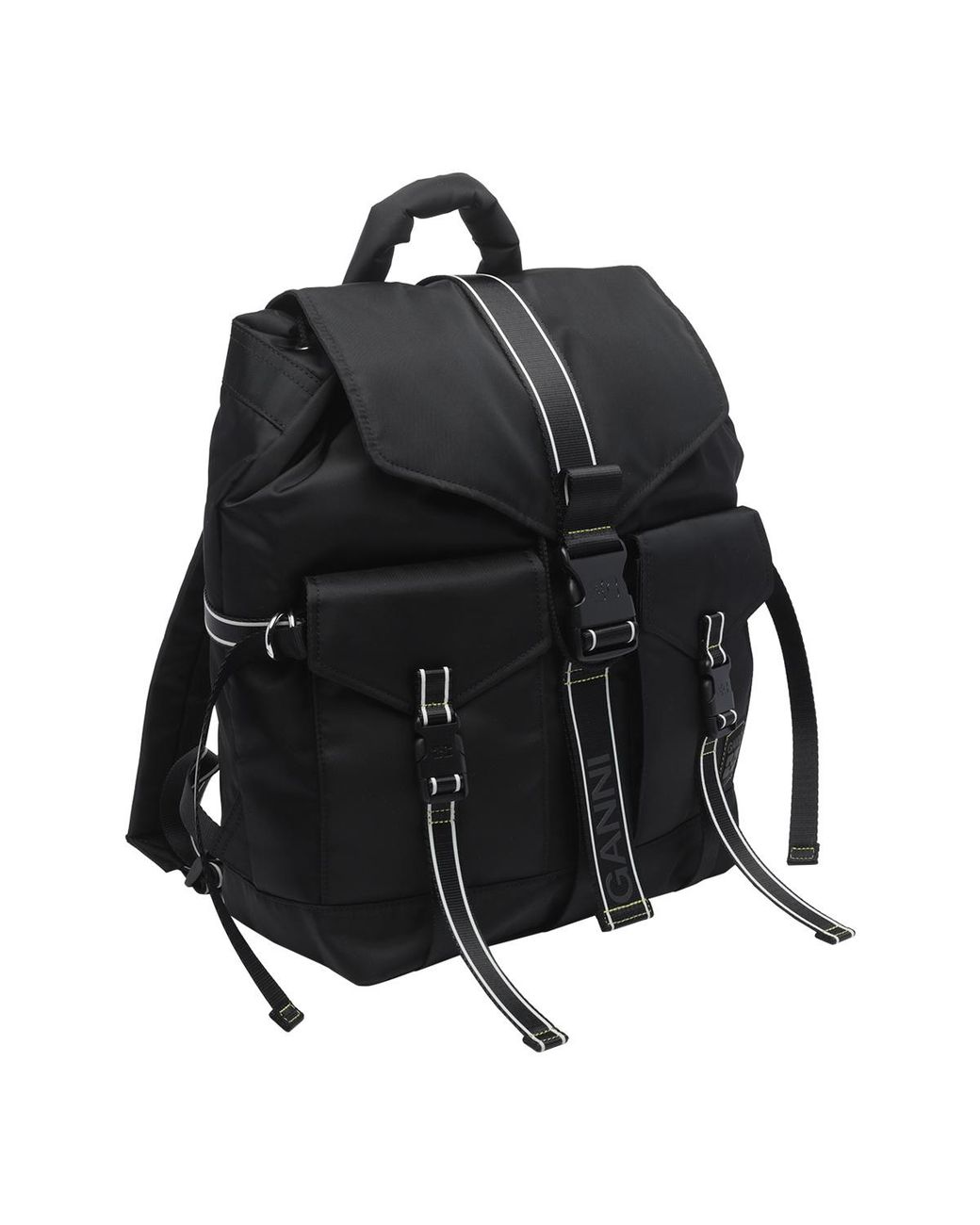 Ganni Black Re Tech Sport Nylon Backpack