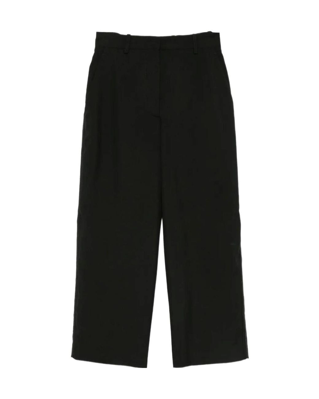 Marni Black Side-Pockets Straight Trousers