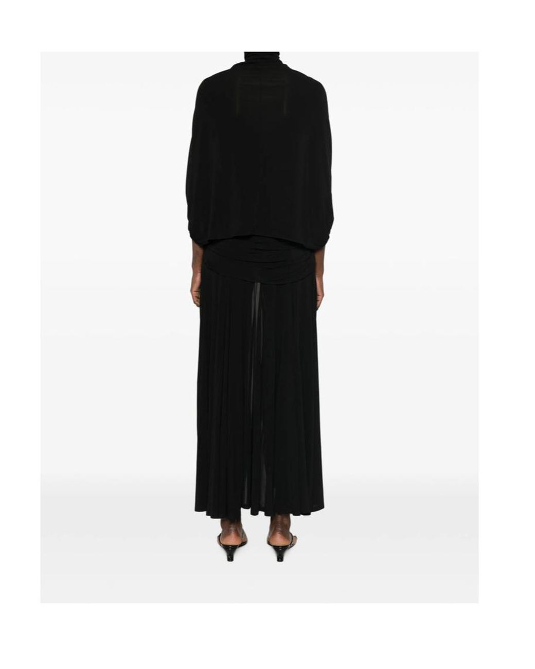 Jean Paul Gaultier Black Long-Sleeved Dress