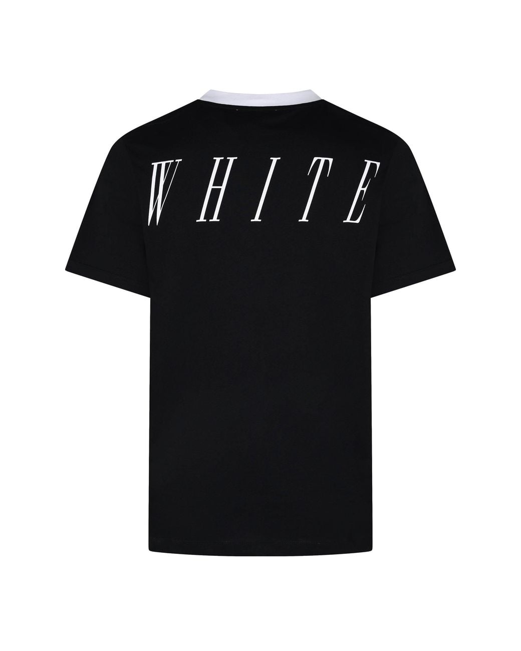 Off-White c/o Virgil Abloh Black Round-Neck Short-Sleeved Shirt for men