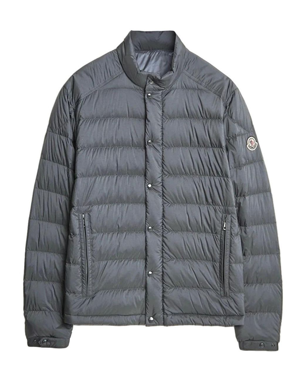 Moncler Gray Selves Short Padded Jacket for men