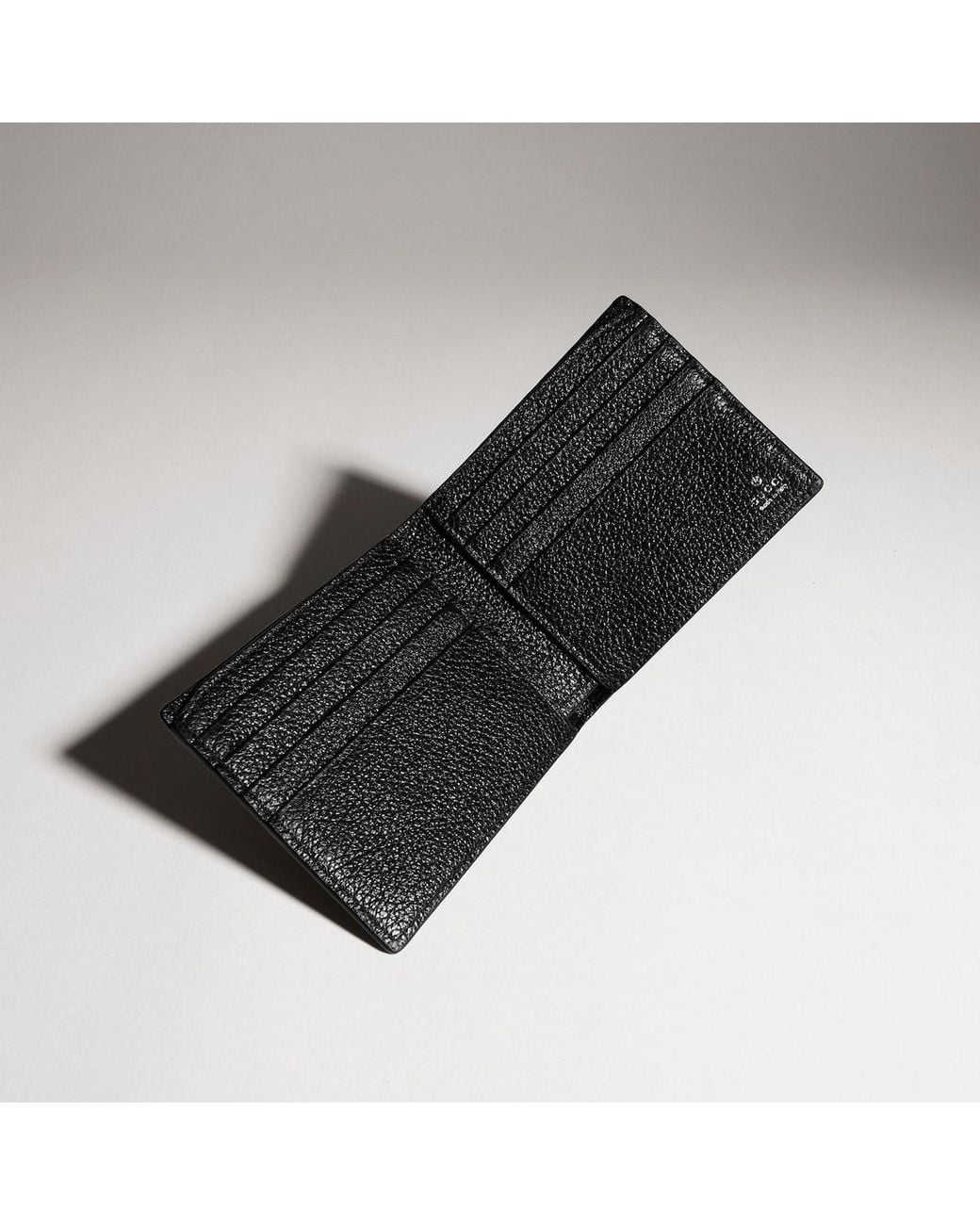 Gucci Black Bi-Fold Wallet With Web for men