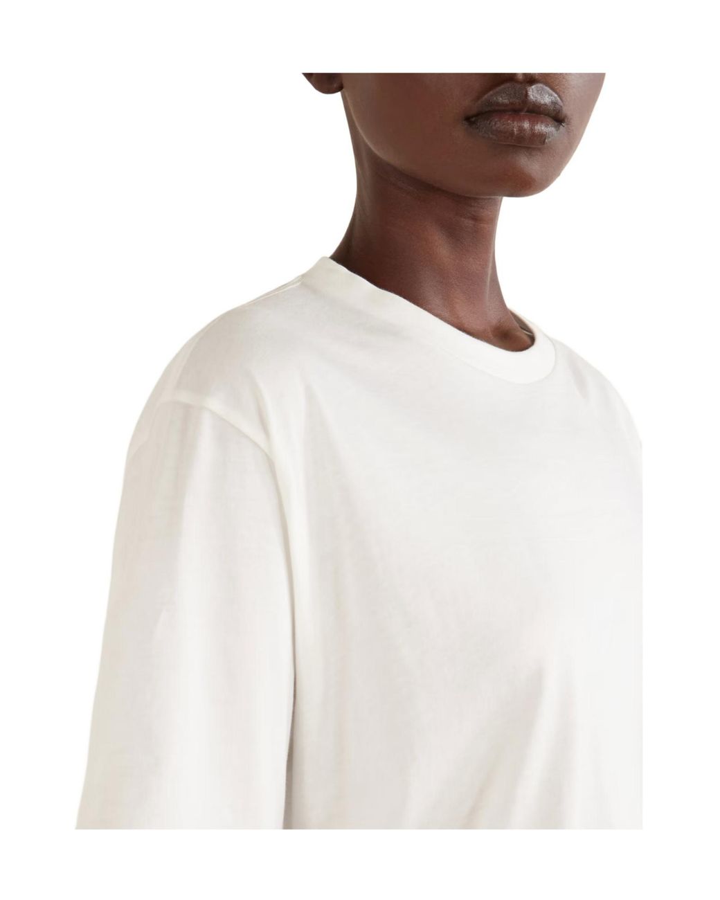 Ssstein White Cotton-Jersey T-Shirt