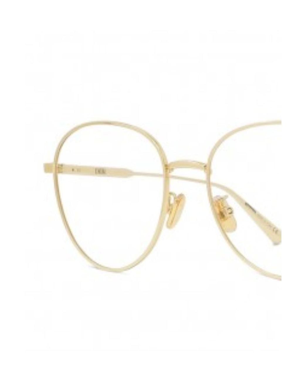 Dior White Eyewear Panthos Frame Glasses for men