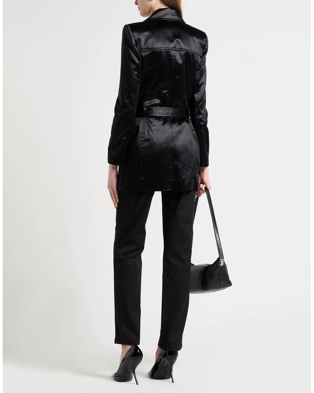 Saint Laurent Black Full-Length Jackets