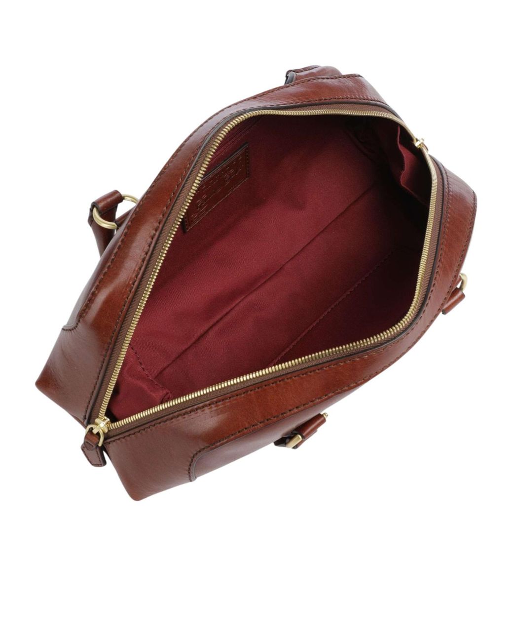 The Bridge Brown Magda Leather Shoulder Bag