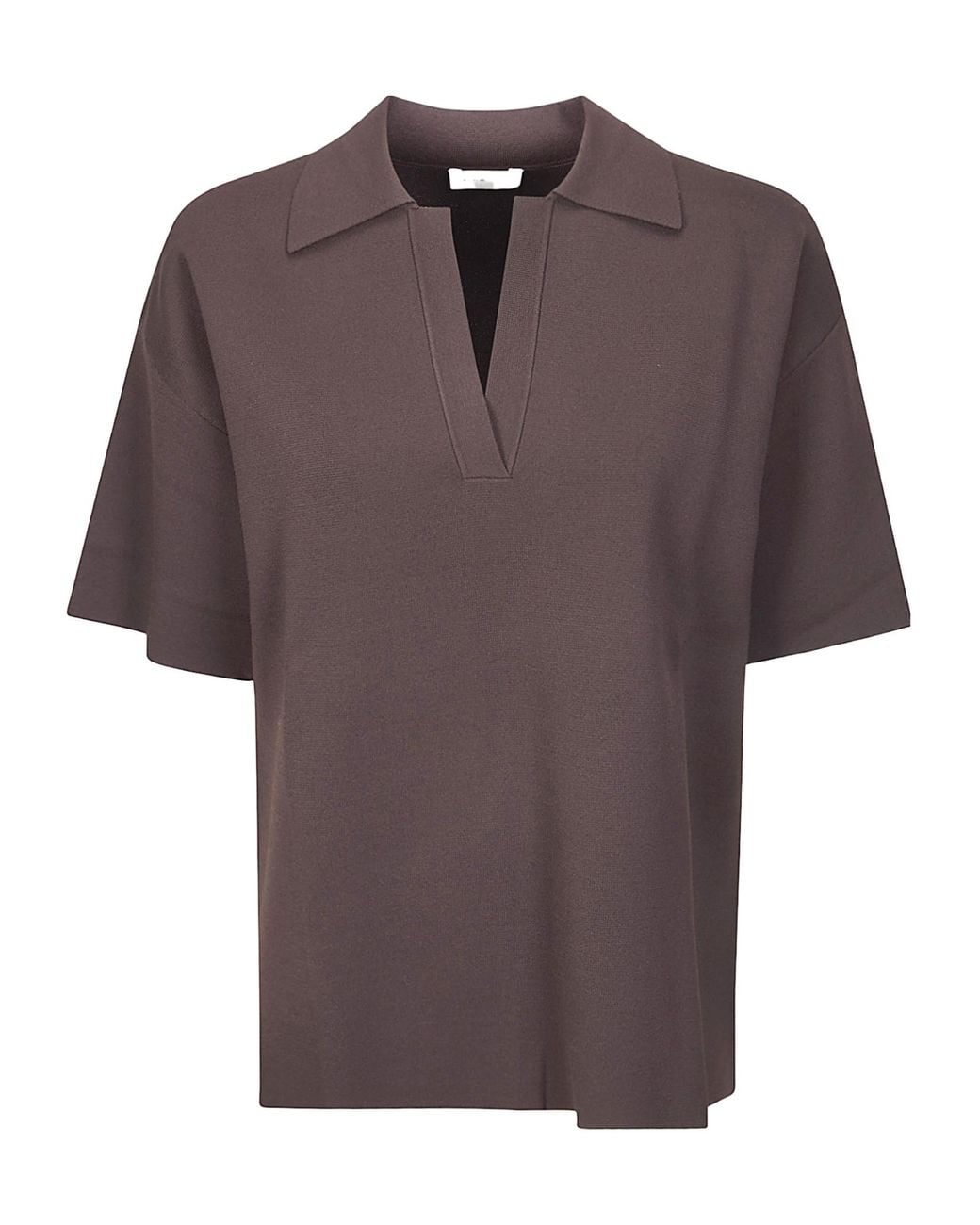 P.A.R.O.S.H. Purple P.A.R.O..H. Knit Polo-Collar Top