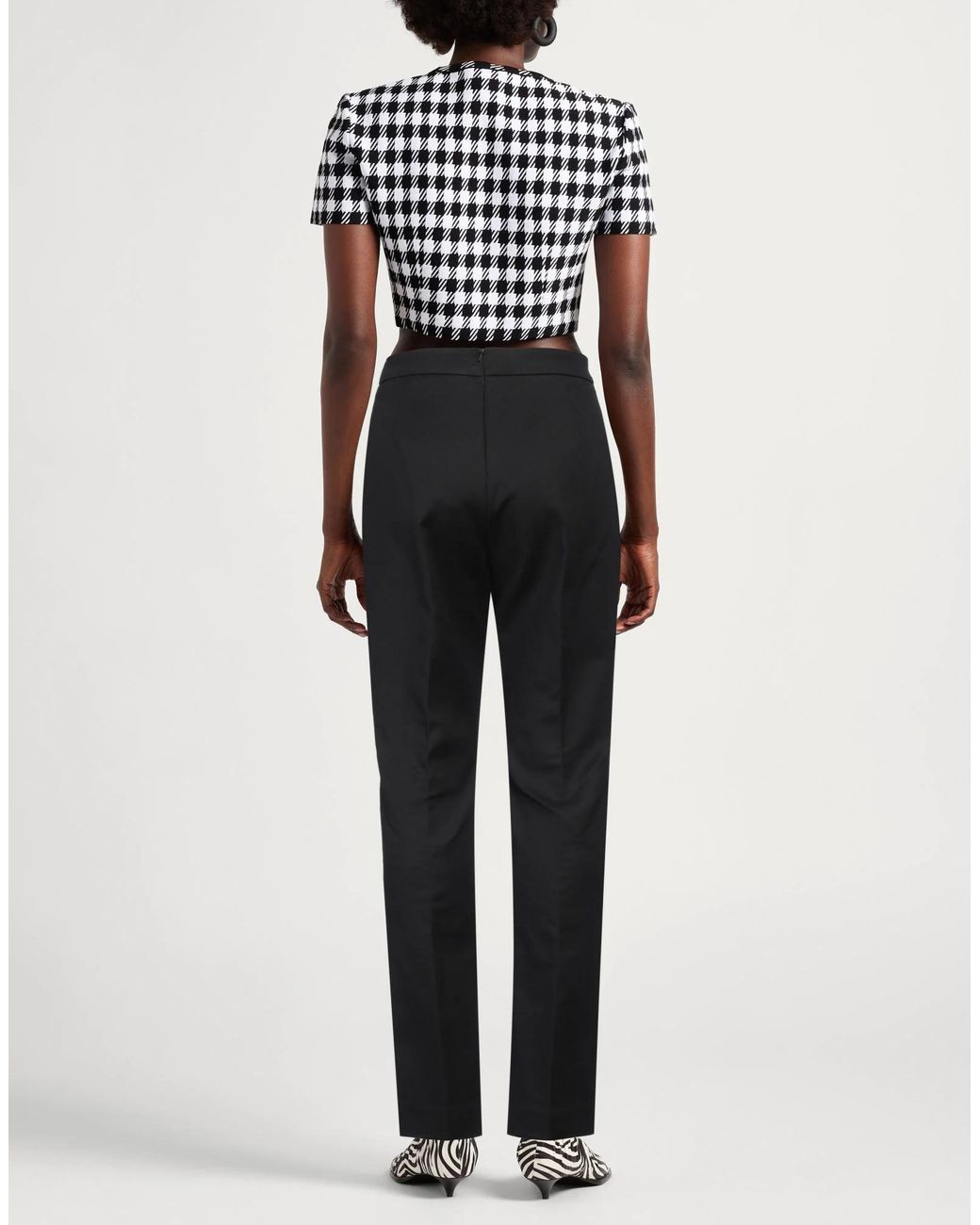 Sportmax Black High-Waisted Straight-Leg Pants