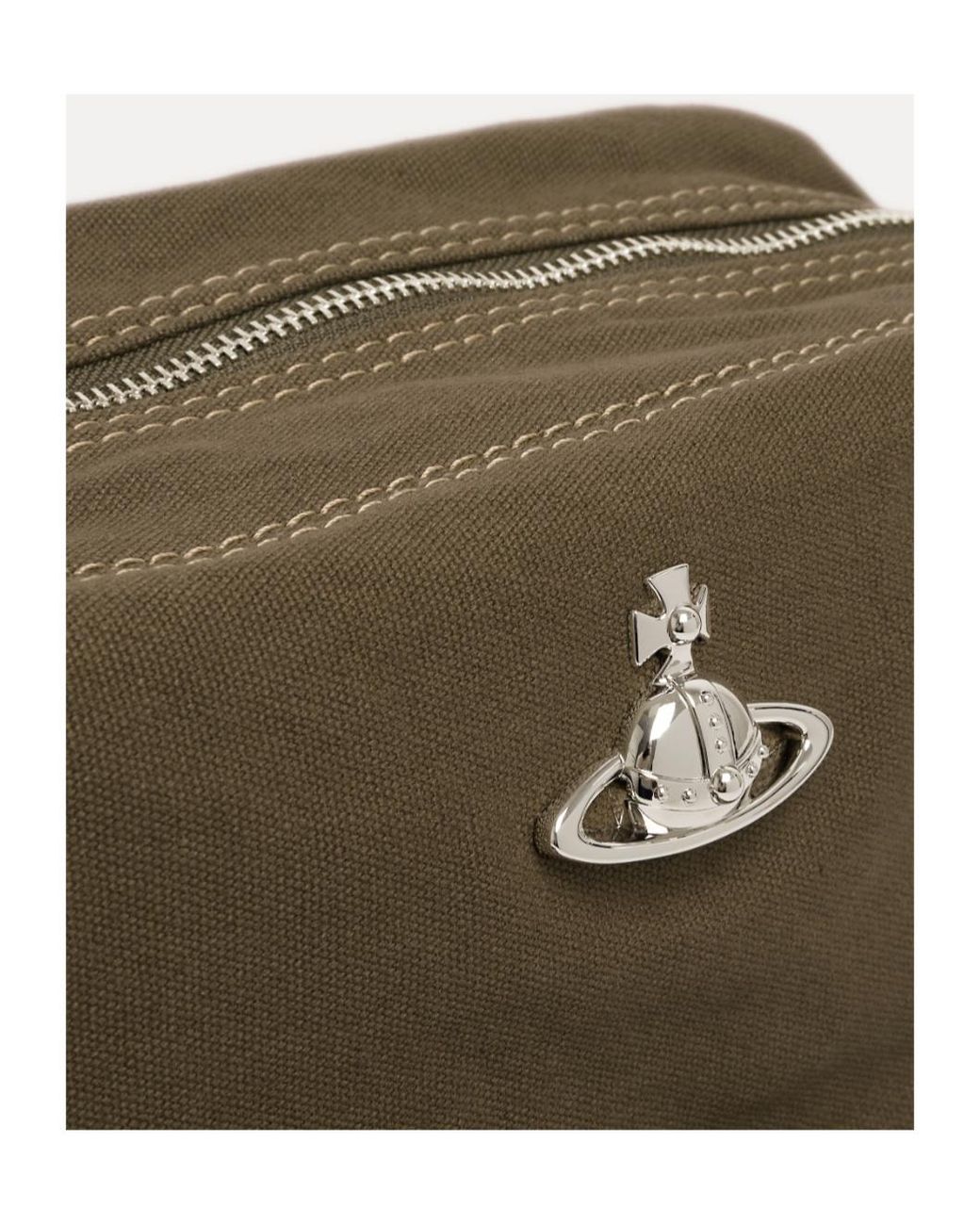 Vivienne Westwood Brown Logo Plaque Crossbody Bag