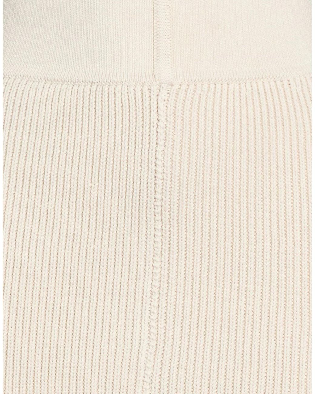 Rick Owens Natural Slim-Fit Wool Midi Skirt