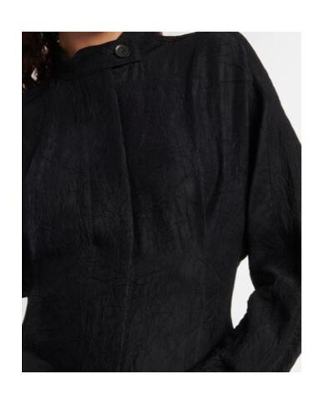Proenza Schouler Black Satin Midi Dress