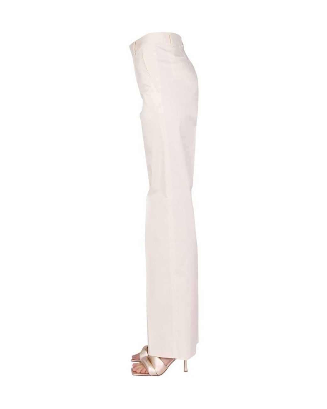 DSquared² Natural Pleat-Front Detail Pants