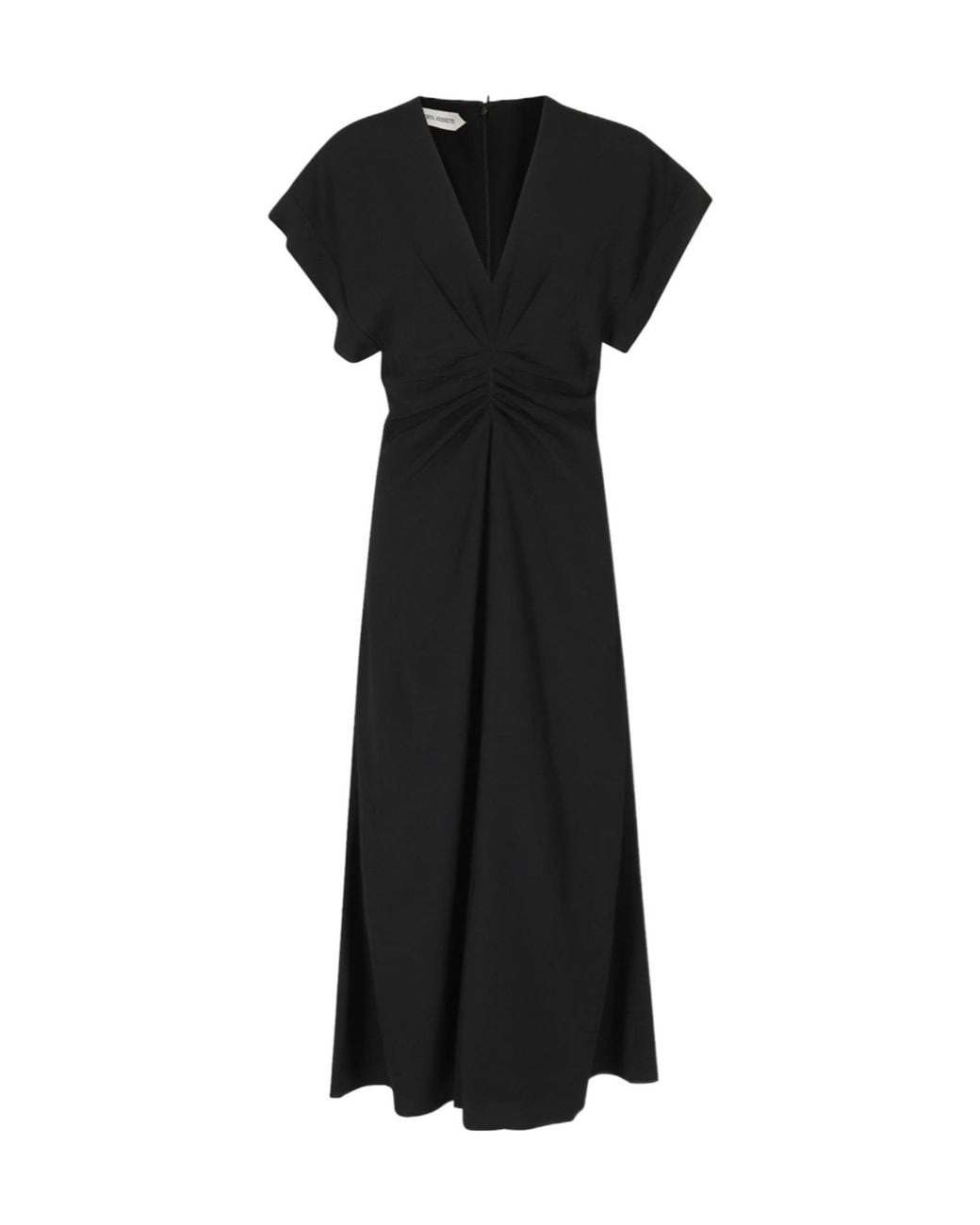Alberta Ferretti Black Short-Sleeved Dress