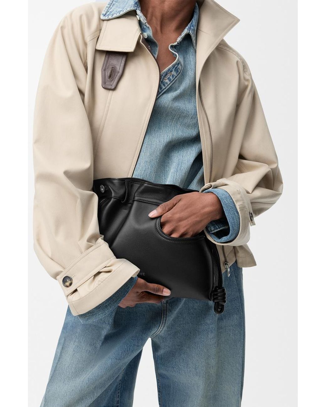 Loewe Black Flamenco Medium Shoulder Bag
