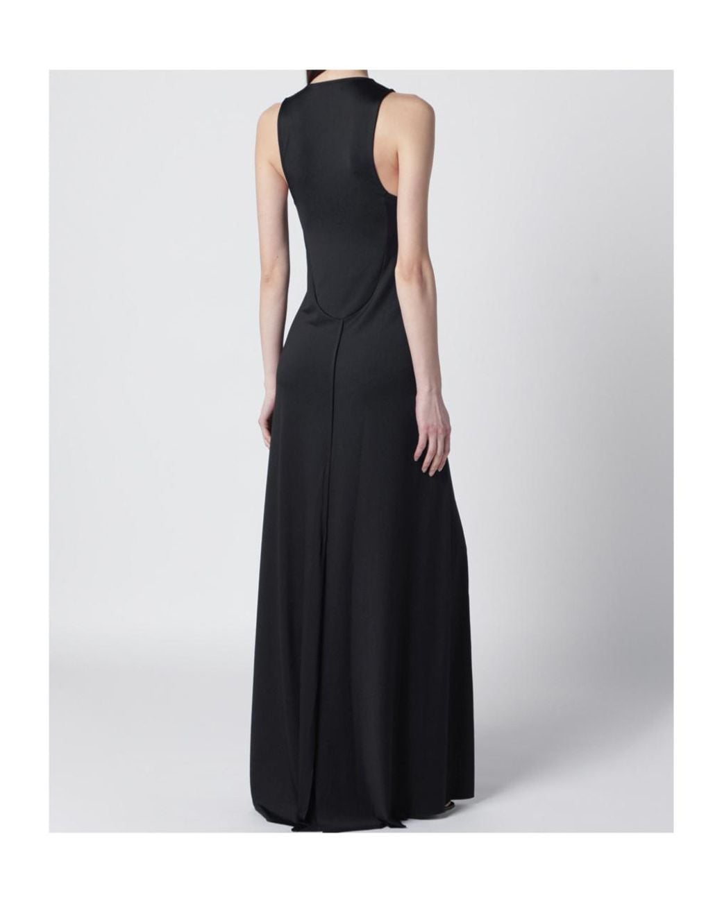 Victoria Beckham Black Sleeveless Split Dress