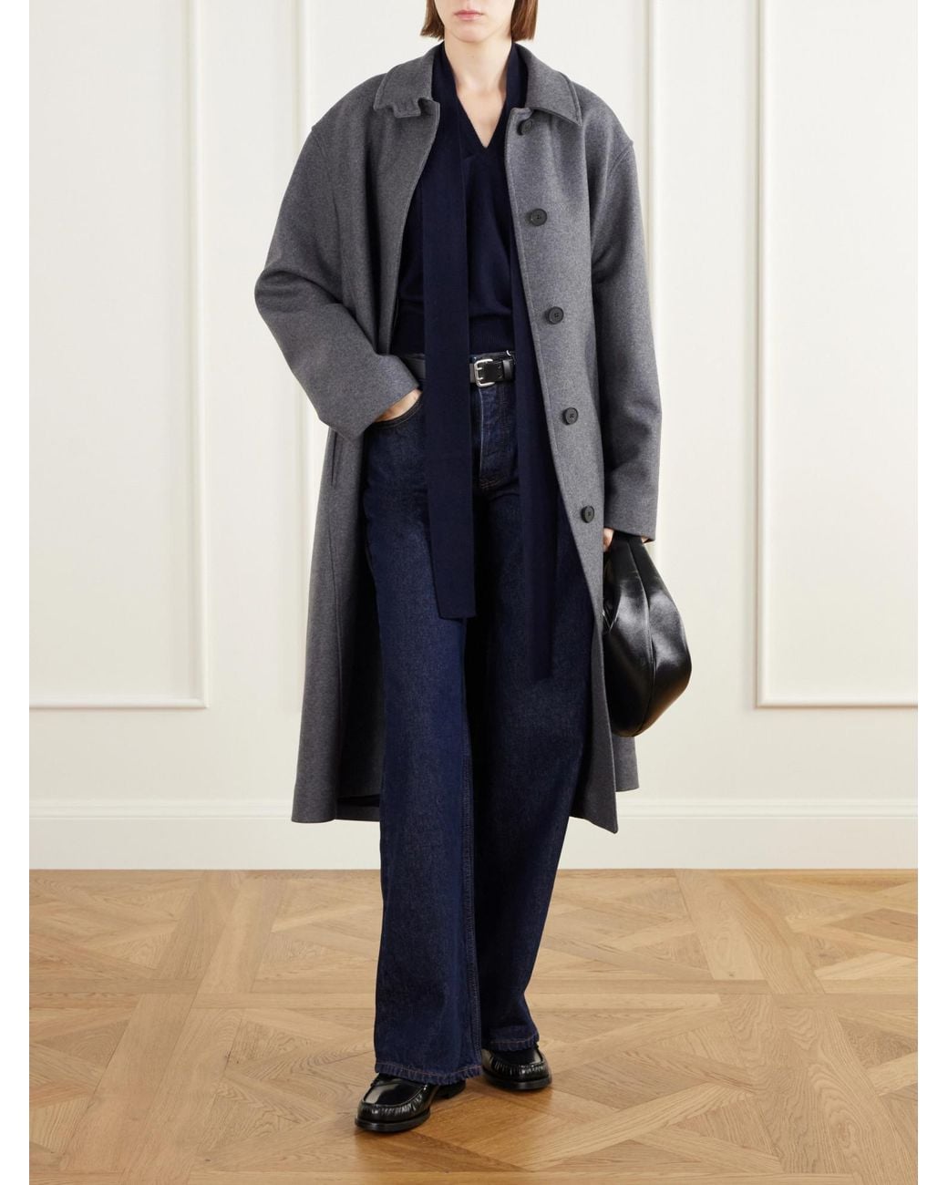 Lisa Yang Blue Tie-Detailed Knitted Cashmere Sweater Vest