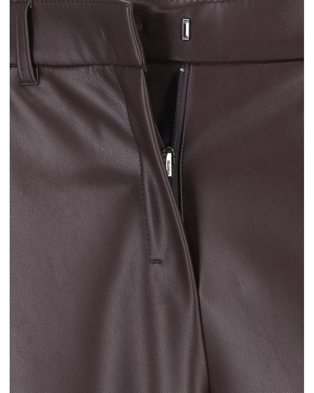 Max Mara Brown Smmsospiro Straight Leg Pants