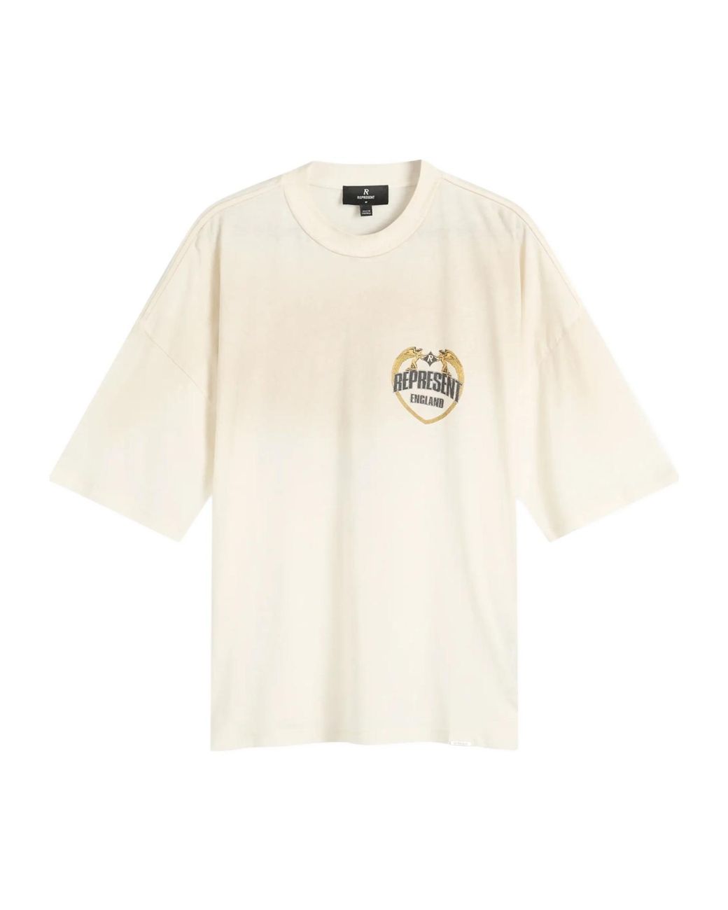 Represent White Angel Border Crew Neck T-Shirt for men