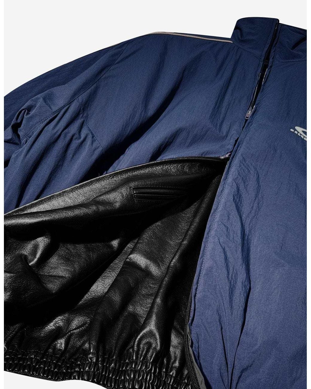 Balenciaga Blue Reversible Zip-Up Jacket for men