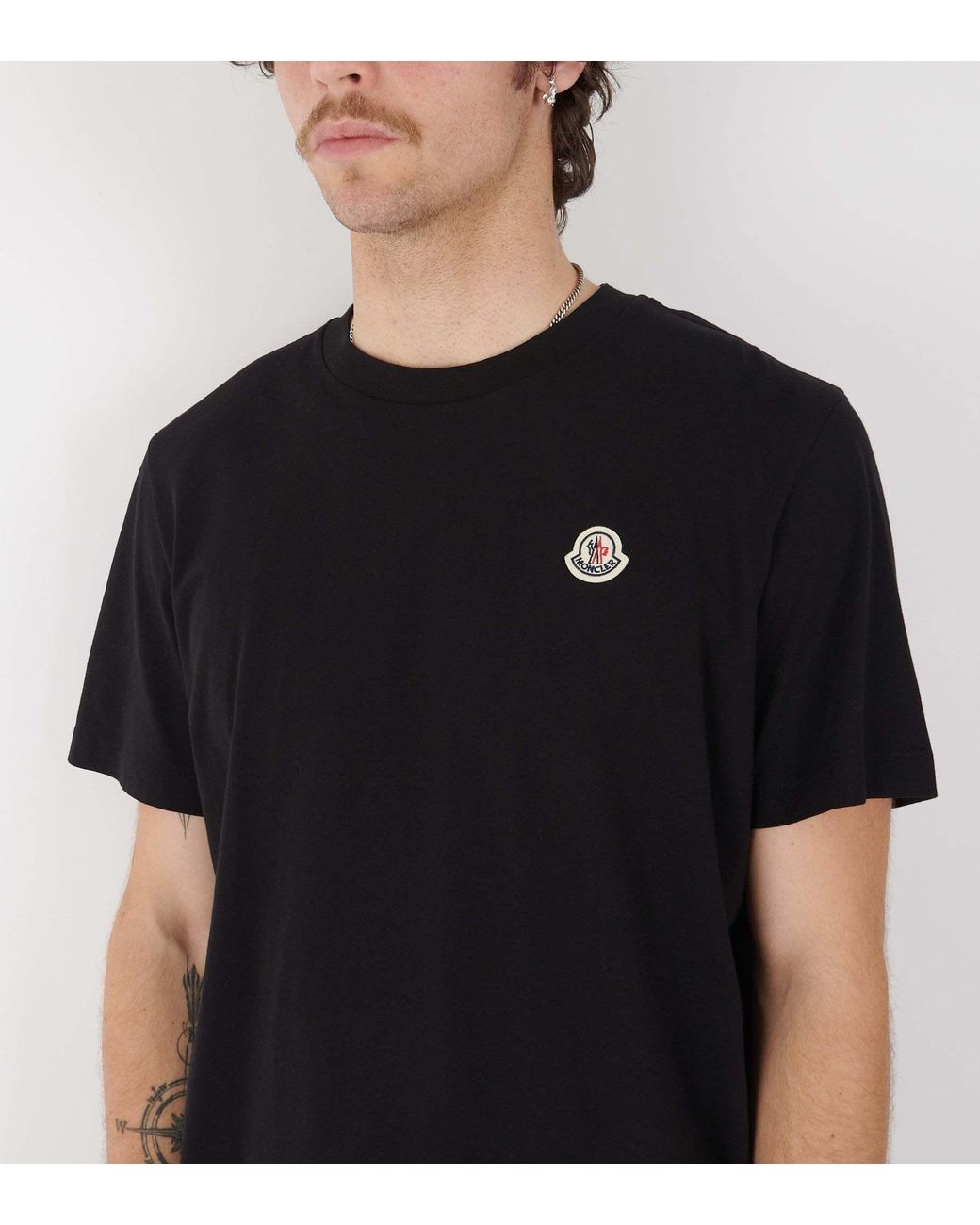 Moncler Black Classic T-Shirt for men