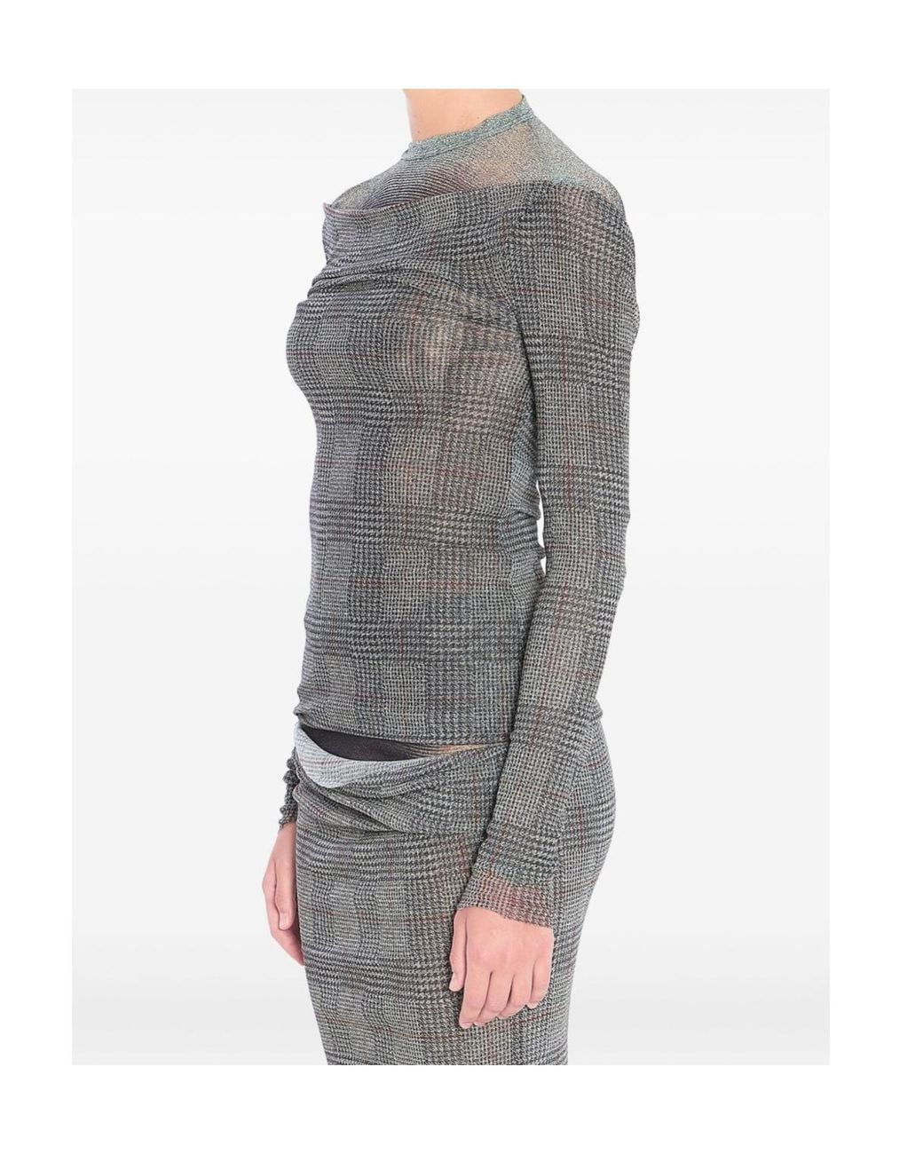Jean Paul Gaultier Gray Long-Sleeved Tops
