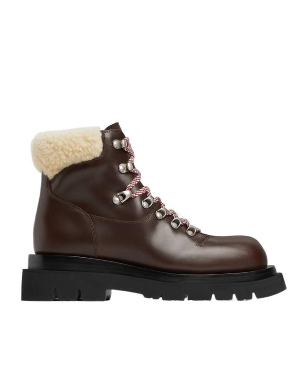 Bottega Veneta Brown Lug Hiking Ankle Boots