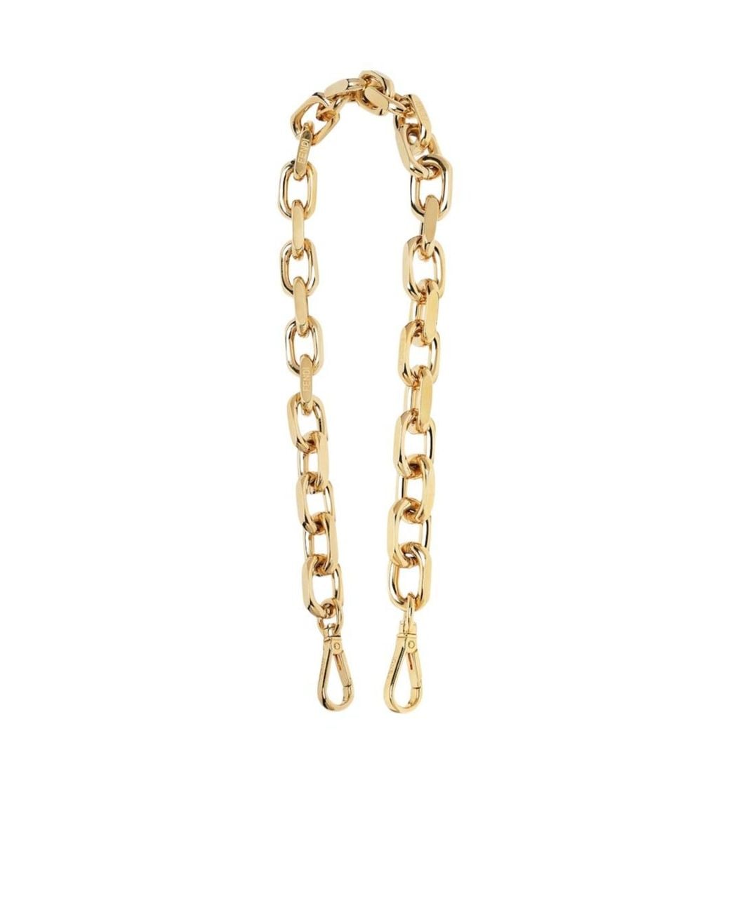 Fendi Metallic Coloured Metal Shoulder Strap