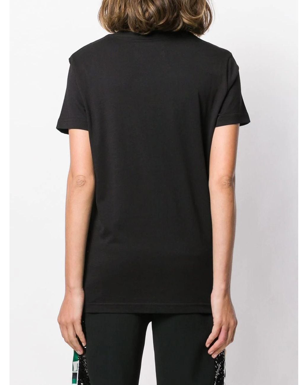 Iceberg Black Logo Embroidered T-Shirt