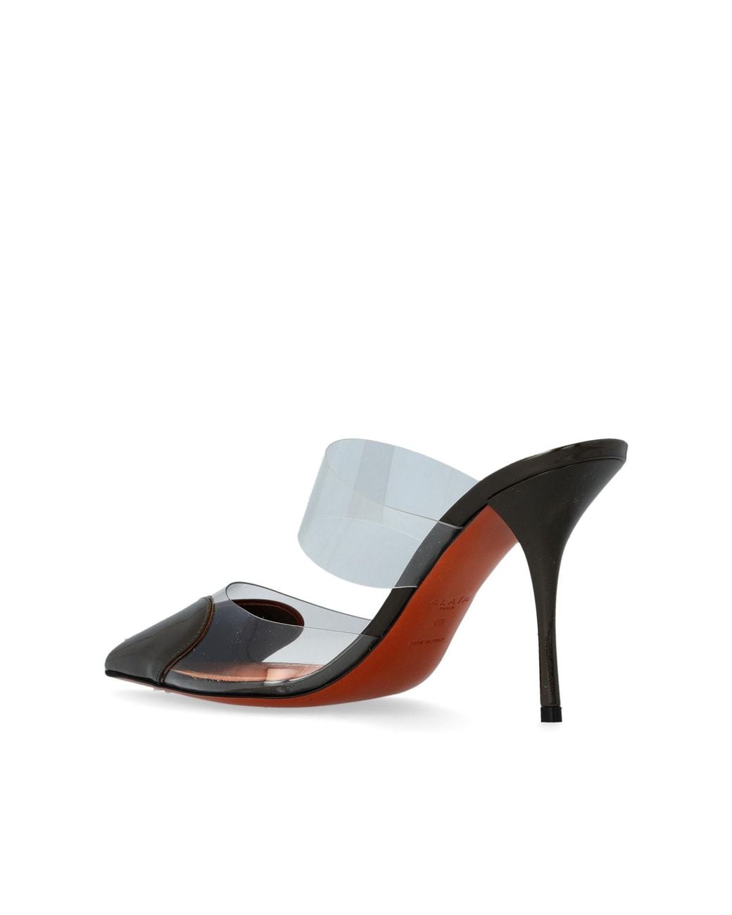 Alaïa White 90Mm Le Cœur Strap Mules