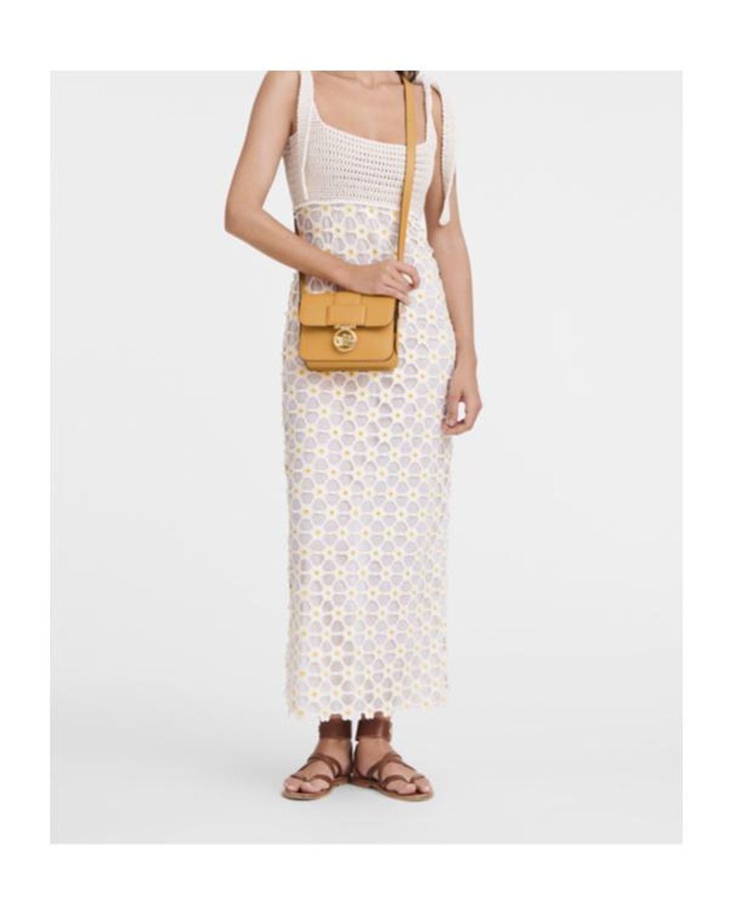 Longchamp Orange Small Box-Trot Crossbody Bag