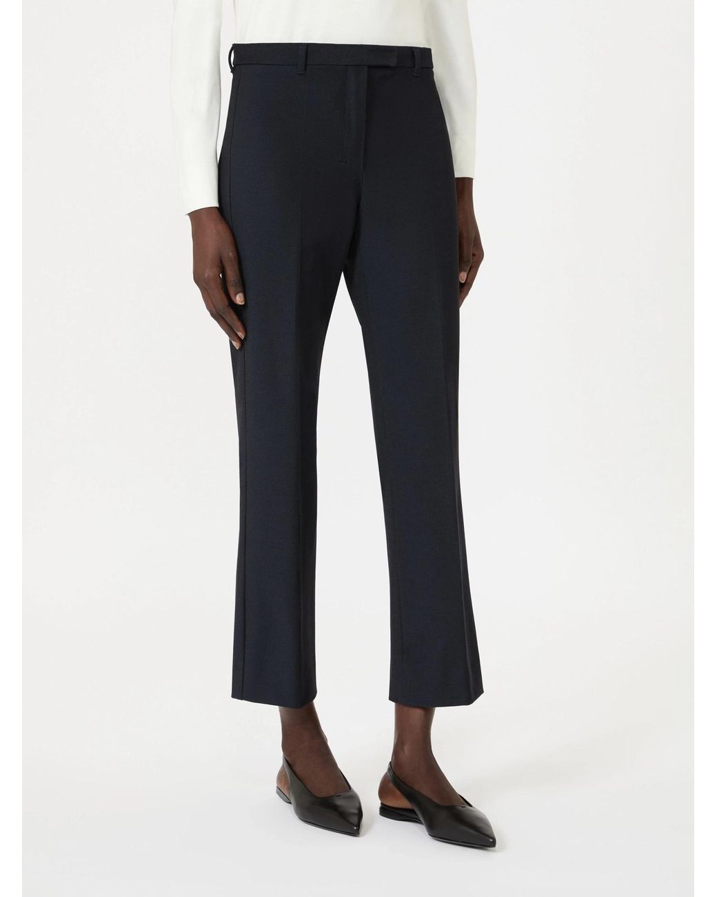Max Mara Black 'S Umanita Straight-Leg Tailored Pants