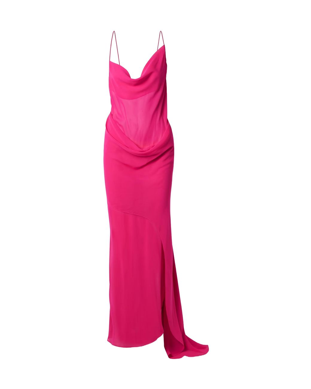 Christopher Esber Pink Draped Halter Dress