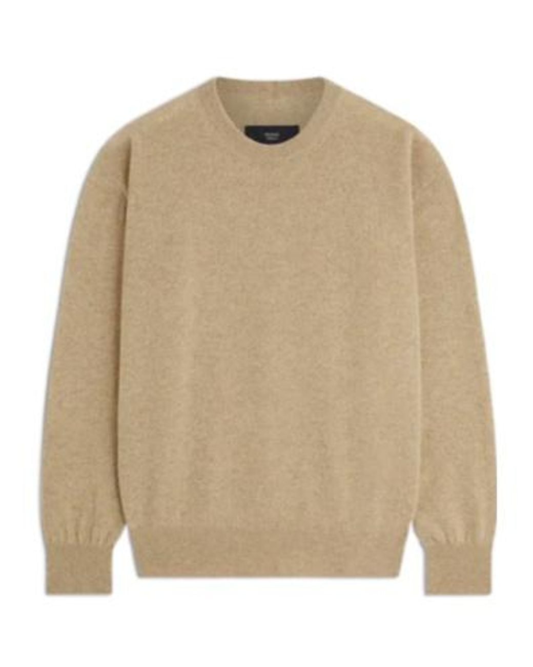 Phoebe Philo Natural Wool Crew Neck Knit Sweater