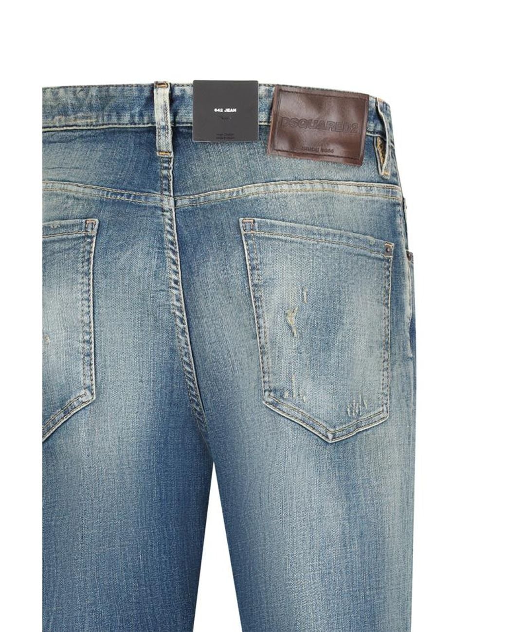 DSquared² Blue 642 Straight Leg Jeans for men