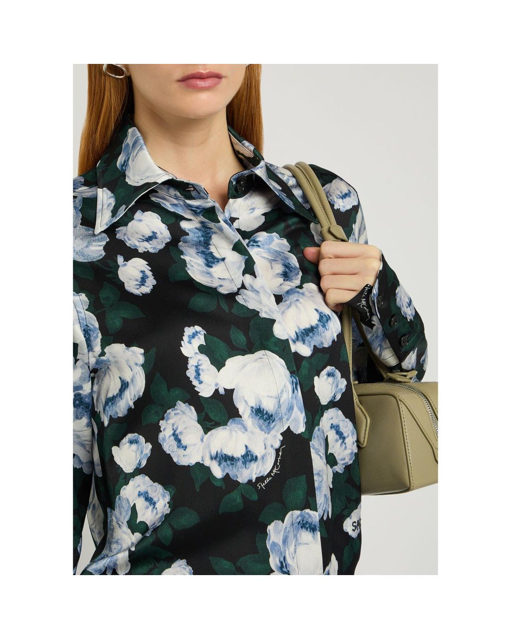 Stella McCartney Green Satin Shirt