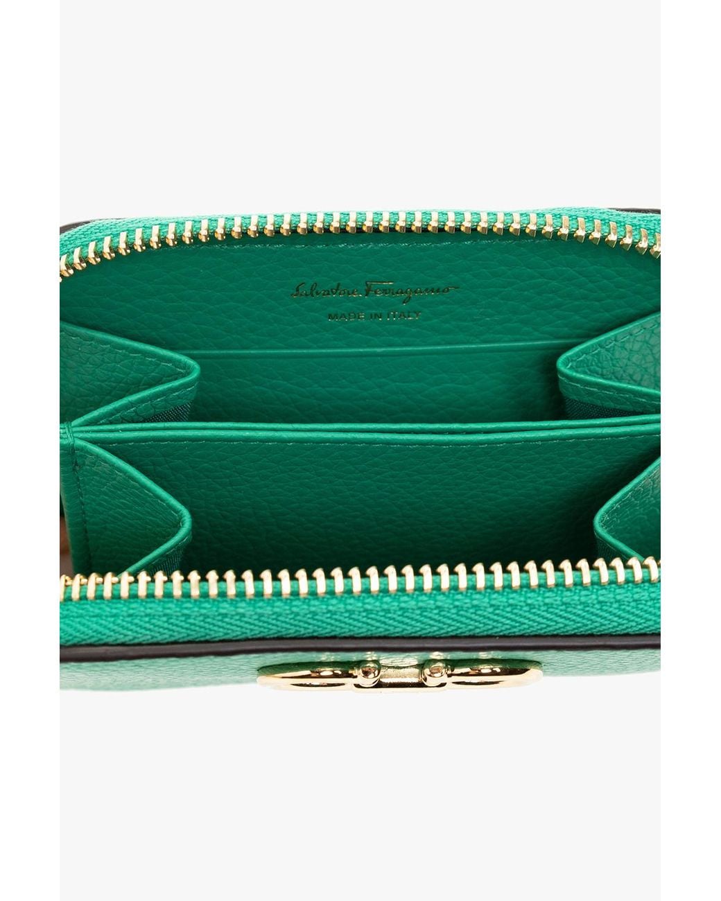 Ferragamo Green Logo Wallet